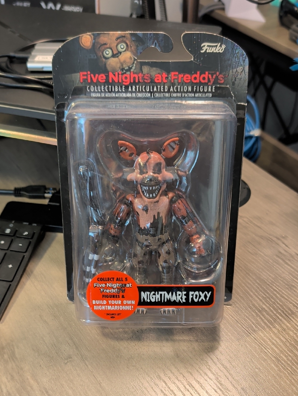 New In Box- Five Nights at Freddy's Nightmare Foxy Action Figure